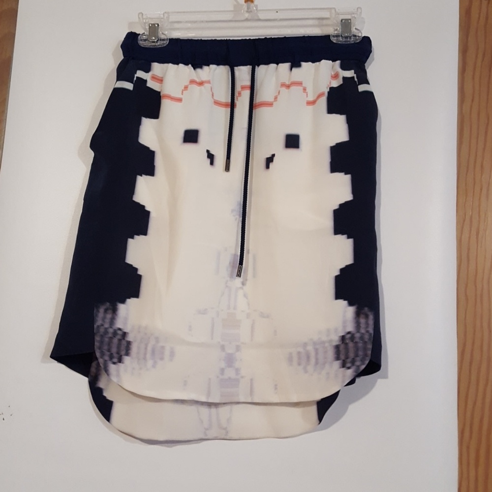 ICB New York silk skirt with draw string waist